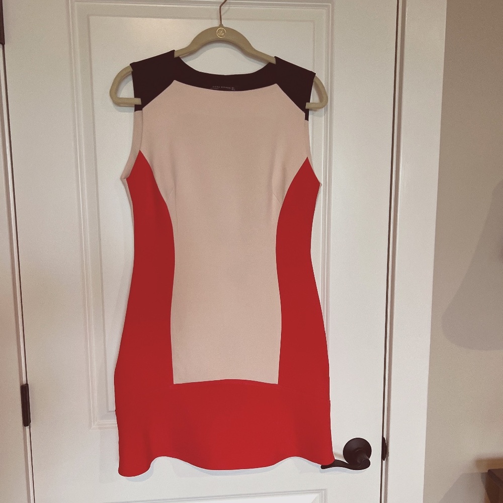 Zara Woman Color Block Sheath Dress SZ L